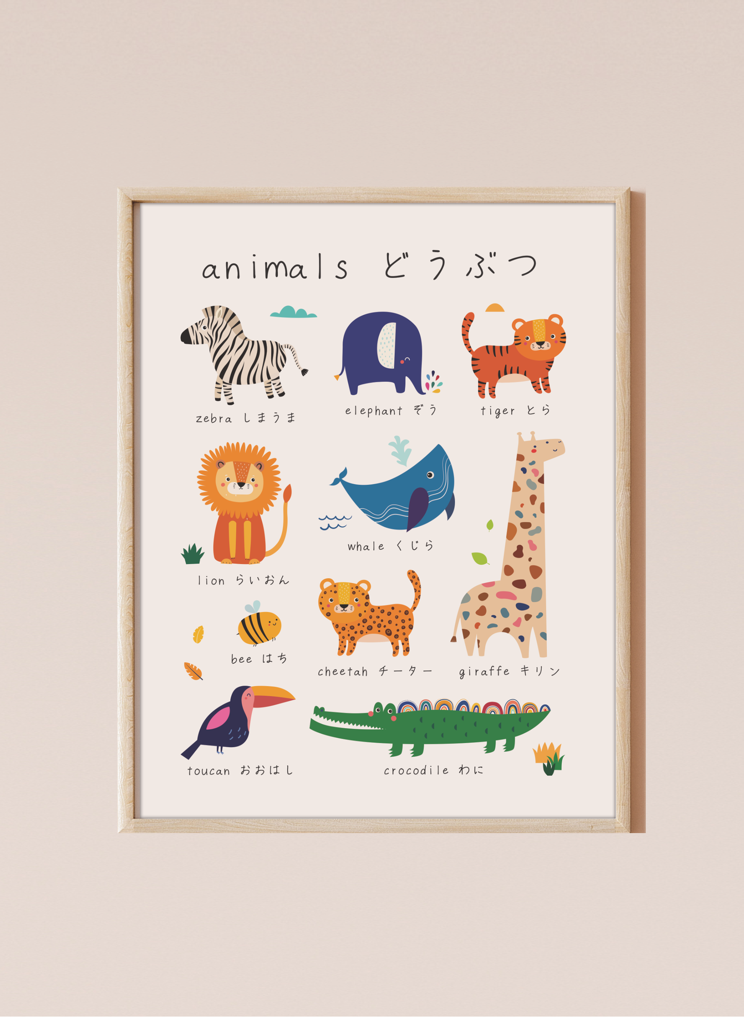 Set of 5 Bilingual Prints (available in 8 languages)