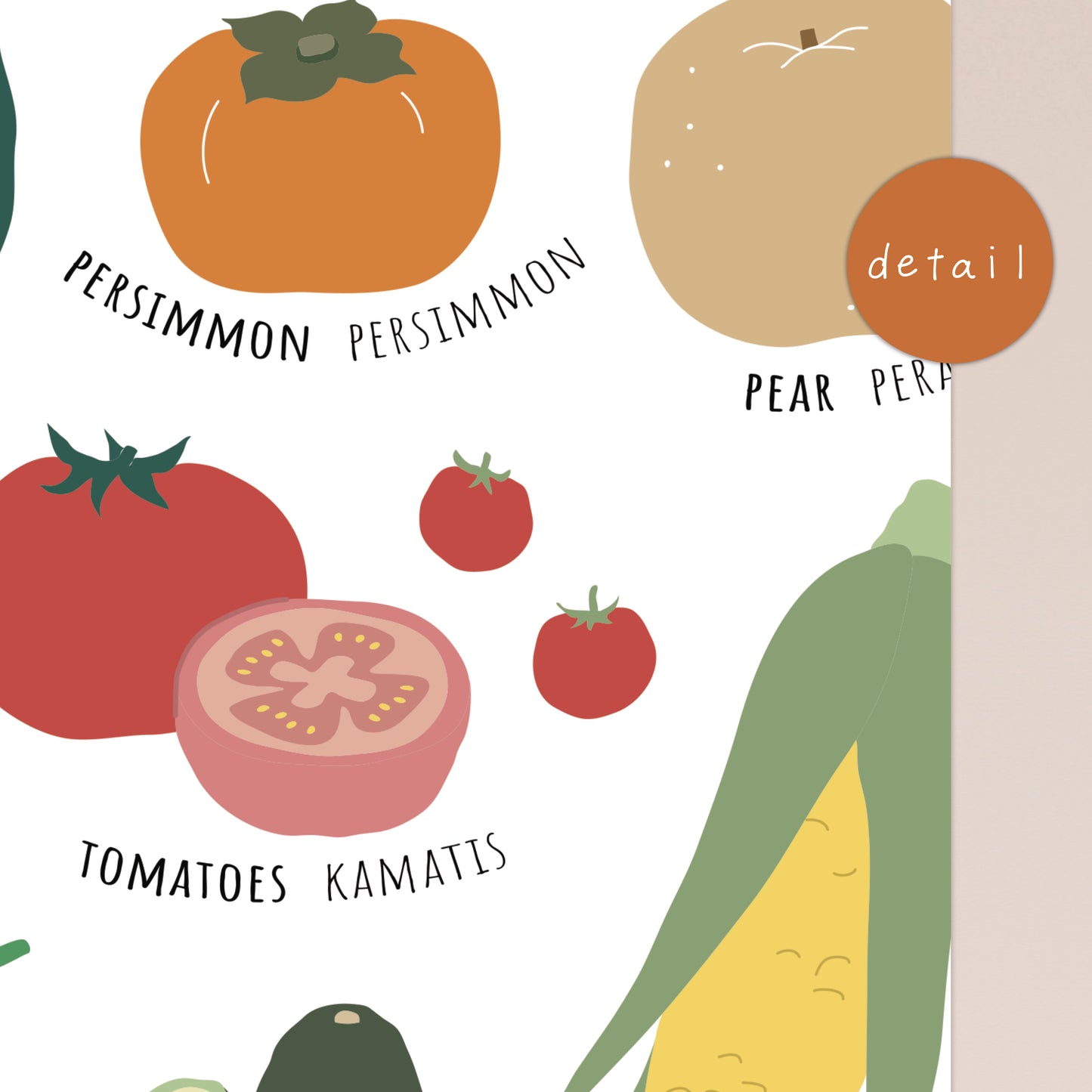 Fruits Bilingual Print (available in 6 languages)